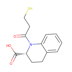 O=C(O)[C@H]1CCc2ccccc2N1C(=O)CCS ZINC000003647489