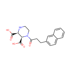 O=C(O)[C@H]1NCCN(C(=O)CCc2ccc3ccccc3c2)[C@H]1C(=O)O ZINC000073199159