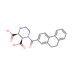 O=C(O)[C@H]1NCCN(C(=O)c2ccc3c(c2)CCc2ccccc2-3)[C@H]1C(=O)O ZINC000013642344