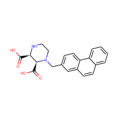 O=C(O)[C@H]1NCCN(Cc2ccc3c(ccc4ccccc43)c2)[C@H]1C(=O)O ZINC000022933604