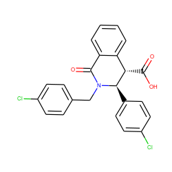 O=C(O)[C@H]1c2ccccc2C(=O)N(Cc2ccc(Cl)cc2)[C@@H]1c1ccc(Cl)cc1 ZINC000038216356
