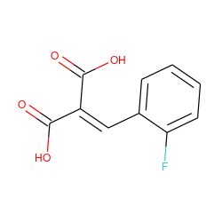 O=C(O)C(=Cc1ccccc1F)C(=O)O ZINC000002505023