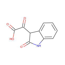 O=C(O)C(=O)C1C(=O)Nc2ccccc21 ZINC000101528567