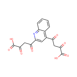 O=C(O)C(=O)CC(=O)c1cc(C(=O)CC(=O)C(=O)O)c2ccccc2n1 ZINC000100917241