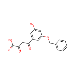 O=C(O)C(=O)CC(=O)c1cc(O)cc(OCc2ccccc2)c1 ZINC000101058954