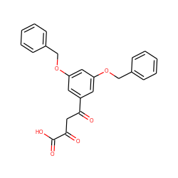 O=C(O)C(=O)CC(=O)c1cc(OCc2ccccc2)cc(OCc2ccccc2)c1 ZINC000003594435