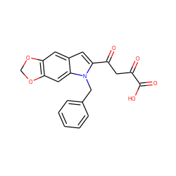 O=C(O)C(=O)CC(=O)c1cc2cc3c(cc2n1Cc1ccccc1)OCO3 ZINC000101018809