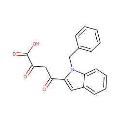 O=C(O)C(=O)CC(=O)c1cc2ccccc2n1Cc1ccccc1 ZINC000101021242