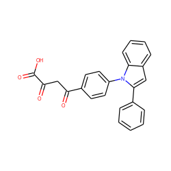 O=C(O)C(=O)CC(=O)c1ccc(-n2c(-c3ccccc3)cc3ccccc32)cc1 ZINC000028223767