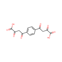 O=C(O)C(=O)CC(=O)c1ccc(C(=O)CC(=O)C(=O)O)cc1 ZINC000100868736