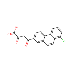 O=C(O)C(=O)CC(=O)c1ccc2c(ccc3c(Cl)cccc32)c1 ZINC000096937906