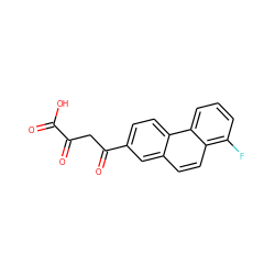 O=C(O)C(=O)CC(=O)c1ccc2c(ccc3c(F)cccc32)c1 ZINC000096937901