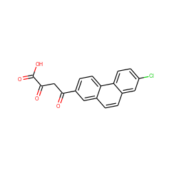 O=C(O)C(=O)CC(=O)c1ccc2c(ccc3cc(Cl)ccc32)c1 ZINC000096937904