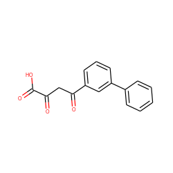 O=C(O)C(=O)CC(=O)c1cccc(-c2ccccc2)c1 ZINC000013674046