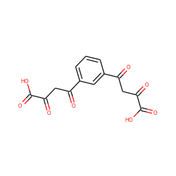 O=C(O)C(=O)CC(=O)c1cccc(C(=O)CC(=O)C(=O)O)c1 ZINC000005974011