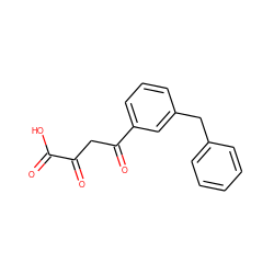 O=C(O)C(=O)CC(=O)c1cccc(Cc2ccccc2)c1 ZINC000003943413