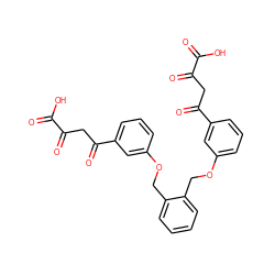 O=C(O)C(=O)CC(=O)c1cccc(OCc2ccccc2COc2cccc(C(=O)CC(=O)C(=O)O)c2)c1 ZINC000100838241