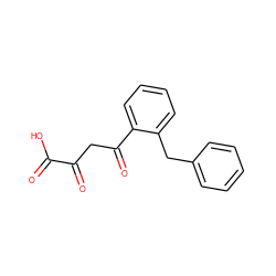 O=C(O)C(=O)CC(=O)c1ccccc1Cc1ccccc1 ZINC000027554791