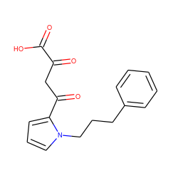 O=C(O)C(=O)CC(=O)c1cccn1CCCc1ccccc1 ZINC000101905380