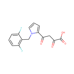 O=C(O)C(=O)CC(=O)c1cccn1Cc1c(F)cccc1F ZINC000101030150