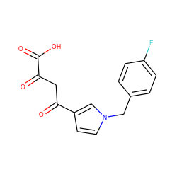 O=C(O)C(=O)CC(=O)c1ccn(Cc2ccc(F)cc2)c1 ZINC000141147035