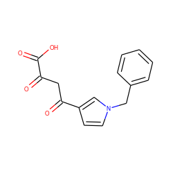 O=C(O)C(=O)CC(=O)c1ccn(Cc2ccccc2)c1 ZINC000027553296