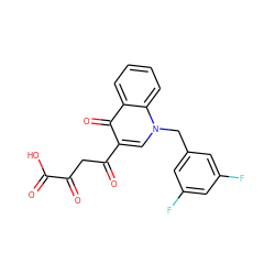 O=C(O)C(=O)CC(=O)c1cn(Cc2cc(F)cc(F)c2)c2ccccc2c1=O ZINC000473171803