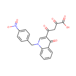 O=C(O)C(=O)CC(=O)c1cn(Cc2ccc([N+](=O)[O-])cc2)c2ccccc2c1=O ZINC000473172861