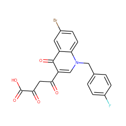 O=C(O)C(=O)CC(=O)c1cn(Cc2ccc(F)cc2)c2ccc(Br)cc2c1=O ZINC000102826732