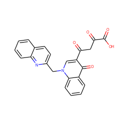 O=C(O)C(=O)CC(=O)c1cn(Cc2ccc3ccccc3n2)c2ccccc2c1=O ZINC000473125490