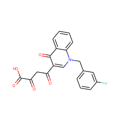 O=C(O)C(=O)CC(=O)c1cn(Cc2cccc(F)c2)c2ccccc2c1=O ZINC000103219310