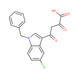 O=C(O)C(=O)CC(=O)c1cn(Cc2ccccc2)c2ccc(Cl)cc12 ZINC000101028307