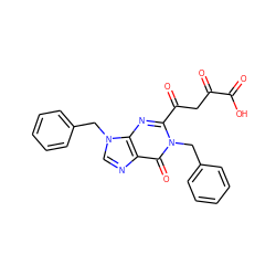 O=C(O)C(=O)CC(=O)c1nc2c(ncn2Cc2ccccc2)c(=O)n1Cc1ccccc1 ZINC000101075944