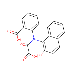 O=C(O)C(=O)N(c1ccccc1C(=O)O)c1c(O)ccc2ccccc12 ZINC000043020262