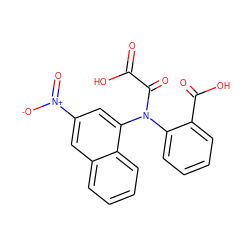 O=C(O)C(=O)N(c1ccccc1C(=O)O)c1cc([N+](=O)[O-])cc2ccccc12 ZINC000043061157