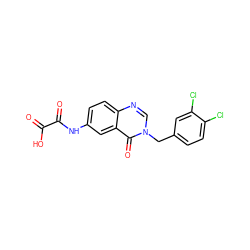 O=C(O)C(=O)Nc1ccc2ncn(Cc3ccc(Cl)c(Cl)c3)c(=O)c2c1 ZINC000040395164