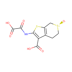 O=C(O)C(=O)Nc1sc2c(c1C(=O)O)CC[S@+]([O-])C2 ZINC000013491469