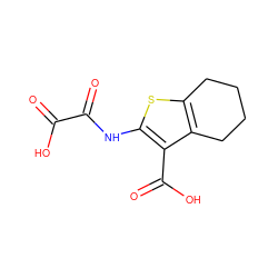 O=C(O)C(=O)Nc1sc2c(c1C(=O)O)CCCC2 ZINC000002007908