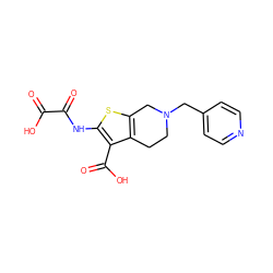 O=C(O)C(=O)Nc1sc2c(c1C(=O)O)CCN(Cc1ccncc1)C2 ZINC000013491482