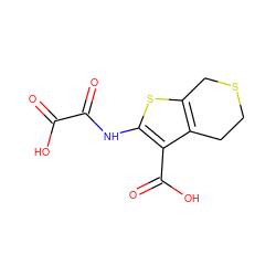 O=C(O)C(=O)Nc1sc2c(c1C(=O)O)CCSC2 ZINC000003591081