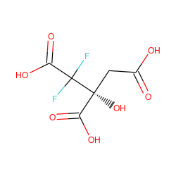 O=C(O)C[C@@](O)(C(=O)O)C(F)(F)C(=O)O ZINC000005112774