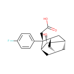 O=C(O)C[C@@]1(c2ccc(F)cc2)[C@H]2C[C@H]3C[C@@H](C2)[C@@H](O)[C@H]1C3 ZINC000195382004