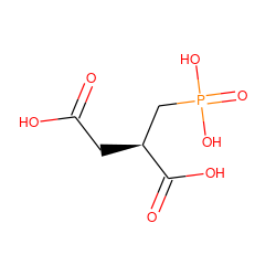 O=C(O)C[C@@H](CP(=O)(O)O)C(=O)O ZINC000013470226