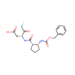 O=C(O)C[C@@H](NC(=O)[C@H]1CCC[C@H]1NC(=O)OCc1ccccc1)C(=O)CF ZINC000028825327