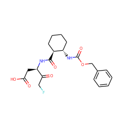 O=C(O)C[C@@H](NC(=O)[C@H]1CCCC[C@@H]1NC(=O)OCc1ccccc1)C(=O)CF ZINC000028825325