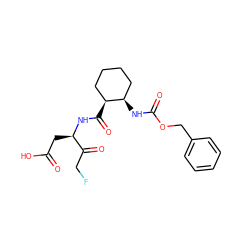 O=C(O)C[C@@H](NC(=O)[C@H]1CCCC[C@H]1NC(=O)OCc1ccccc1)C(=O)CF ZINC000028825323