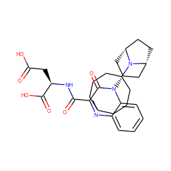 O=C(O)C[C@@H](NC(=O)c1nc2ccccc2n([C@@H]2C[C@@H]3CC[C@H](C2)N3C2CCCCCCC2)c1=O)C(=O)O ZINC000114711946