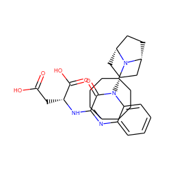 O=C(O)C[C@@H](Nc1nc2ccccc2n([C@@H]2C[C@@H]3CC[C@H](C2)N3C2CCCCCCC2)c1=O)C(=O)O ZINC000114711382