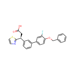 O=C(O)C[C@@H](c1cccc(-c2ccc(OCc3ccccc3)c(F)c2)c1)c1nccs1 ZINC001772624502