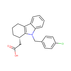 O=C(O)C[C@@H]1CCCc2c1n(Cc1ccc(Cl)cc1)c1ccccc21 ZINC000034489822